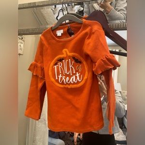 🎃 NWT MUDPIE HALLOWEEN TRICK OR TREAT TOO SZ 4/5